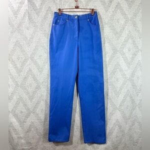 Vintage St John Sport blue high waisted mom pants size 4